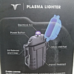 TRUE Utility Plasma Arc Rechargeable Lighter – Flameless Windproof TRU-ACC-1000