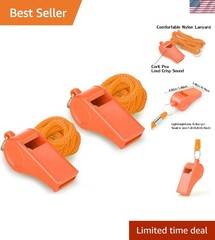 Compact Super Loud Whistle with Braided Lanyard – Perfect for Water Sports
