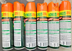 Cutter Backwoods Insect Repellent 25% DEET 7.5 Ounce Aerosol Spray 6 Pack