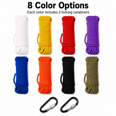 4mm Paracord Braided – Climbing Rope Emergency Rope Survival Accessories Rescue Rope