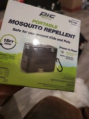 PIC PORTABLE MOSQUITO REPELLENT 60 HOUR 15FT ZONE NEW