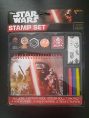 Star Wars Disney stamp set book stickers ink pad markers stamps gift set new