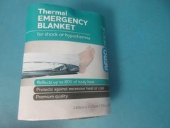 LOT OF 25 NEW AERO RESCUE ATB213 THERMAL EMERGENCY BLANKET FOR SHOCK HYPOTHERMIA
