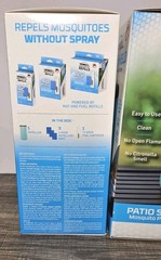 Lot of 3 Thermacell Patio Mosquito Repeller w/ Refill Scent-Free 15 Ft Zone Blue