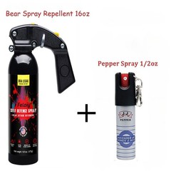 Feloiy Self Defence Spray Bear Attack W/ Spray Bag 1 Pack Free Peper Spray 1/2oz