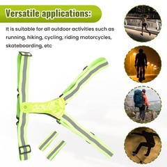 LED Running Vest,LED High Visibility Reflective Vest Safety Vest with 21759