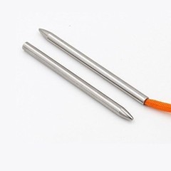 2Pcs Silver 550 Paracord Fids Lacing Stitching Weaving Needles Stainless Stee…
