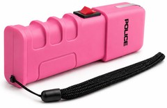 POLICE Stun Gun 928 Max Volt Heavy Duty Rechargeable LED Flashlight Pink