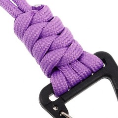 2 Pcs Keychain with Carabiner Lock Clip Hook Clasp Parachute Rope