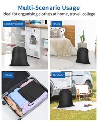 OTraki Small Laundry Bag 16×20 Inch Sack with inch, Black
