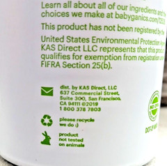 Babyganics Insect Repellent Continuous Spray Plant-Based Bug Protection 5 oz New