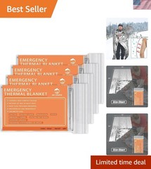 Ultra-Lightweight Mylar Thermal Blankets – 4-Pack for Survival, First Aid & More