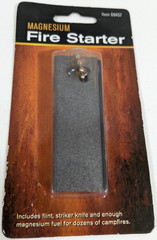 Magnesium Fire Starter Camping Backpacking Survival Flint Steel Camp Emergency