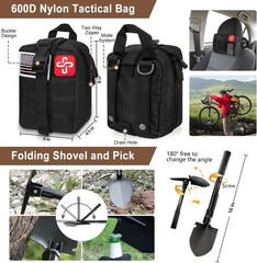 238Pcs Emergency Survival Kit & First Aid Kit Professional Survival Gear Tool