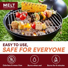 Water-Resistant Fire Starter Squares – Compact 160 Count for Outdoor Use