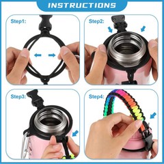 1Set Adult /Child Outdoor 6.5cm Diameter Cup Straps for Climbing/Travel/Fishing
