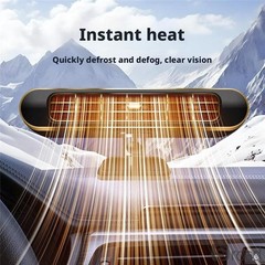 12V Car Heater And Fan, 360° Defrost, Dual Mode, Cigarette Lighter Power