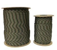 4mm Paracord 550 Bushcraft Survival Mil-Spec Type III 7 Strands – Camo Green