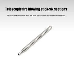 Outdoor Survival Portable Fire Blow Pipe, Retractable Camping Blow Tube, Fire St