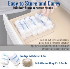 First Aid Kit – 105 Piece Mini Emergency Kits for Car, Basic Outdoor Essentials