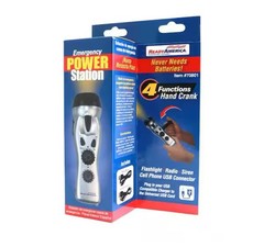 Ready America Emergency Power Station Flashlight | Radio | Siren | Phone Charger
