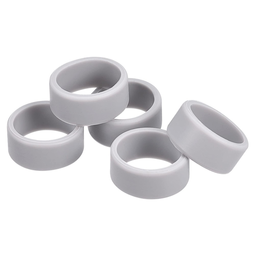 MECCANIXITY Silicone Rubber Bands Rings Non-slip 1″ Grey for Wrapping