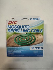 PIC Mos. Repelling Coils. Package of 10 coils For outdoor use #C-10-12
