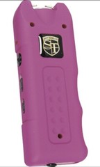 POLICE GREEN Rechargeable LED Stun Gun + Case PERSONAL ALARM WOMEN Self Defense