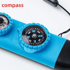 Emergency Survival Safety Whistle，Whistle for Kids with Lanyard,Compass,Therm…