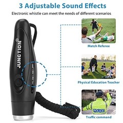 Loud Electric Whistles 3 Pack – High Volume 3 Tones for Coaches, Referees, Train