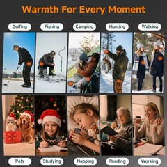 Hand Warmers Rechargeable, Electric Warmer 2 Pack, Black 2 Packs