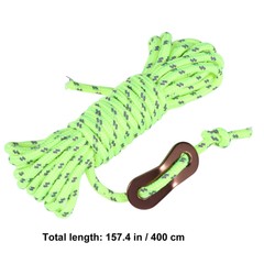 6 Pack Reflective Rope Buckle Camping Tent Guy Ropes Windproof String