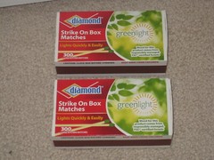 2 Pack – 600 Total Diamond Greenlight Strike On Box Large Wooden Kitchen Matches