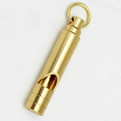Brass Metal Emergency Whistles – 2 pcs Adults/Kids Outdoor Loud Sound SOS Surviv