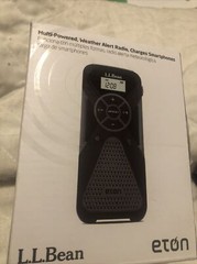 New LL Bean/ Eton/FR1 Mini Emergency Radio/NOAA Weather Alert Black