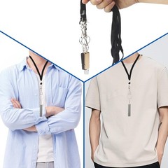 Emergency Whistles, 3-Pack Safety Survival Whistles with Lanyard Keychain,
