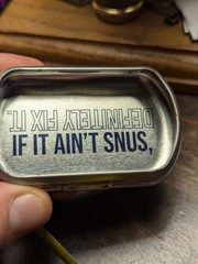 EMPTY Camel Mint Snus Tin Set (2) w/ Phrases 3″ Crafts/Survival/Fishing Storage