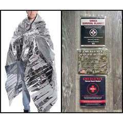 3 LOT 80 X 51 Silver Mylar Thermal Reflective Emergency Survival Rescue Blanket