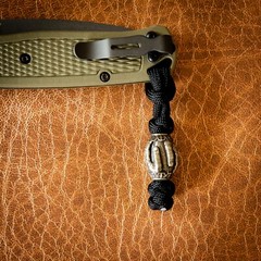Brass Metal Beads EDC Lanyard Bracelet Paracord Jewelry EDC Outdoor Tool DIY