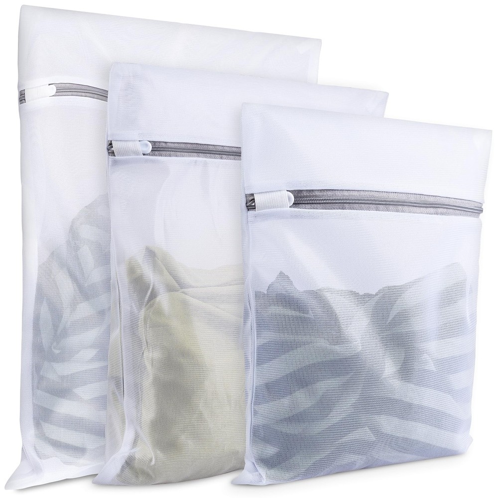 Mesh Laundry Bags for Delicates, 3 Pack 20 inches *16 inches, black