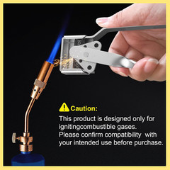 2PCS Triple Flint Torch Striker with 6 Replacement Long Lasting Flints, Spark
