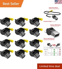 Versatile 12 Adult Whistles with Lanyard – Perfect for Referees & Emergencies