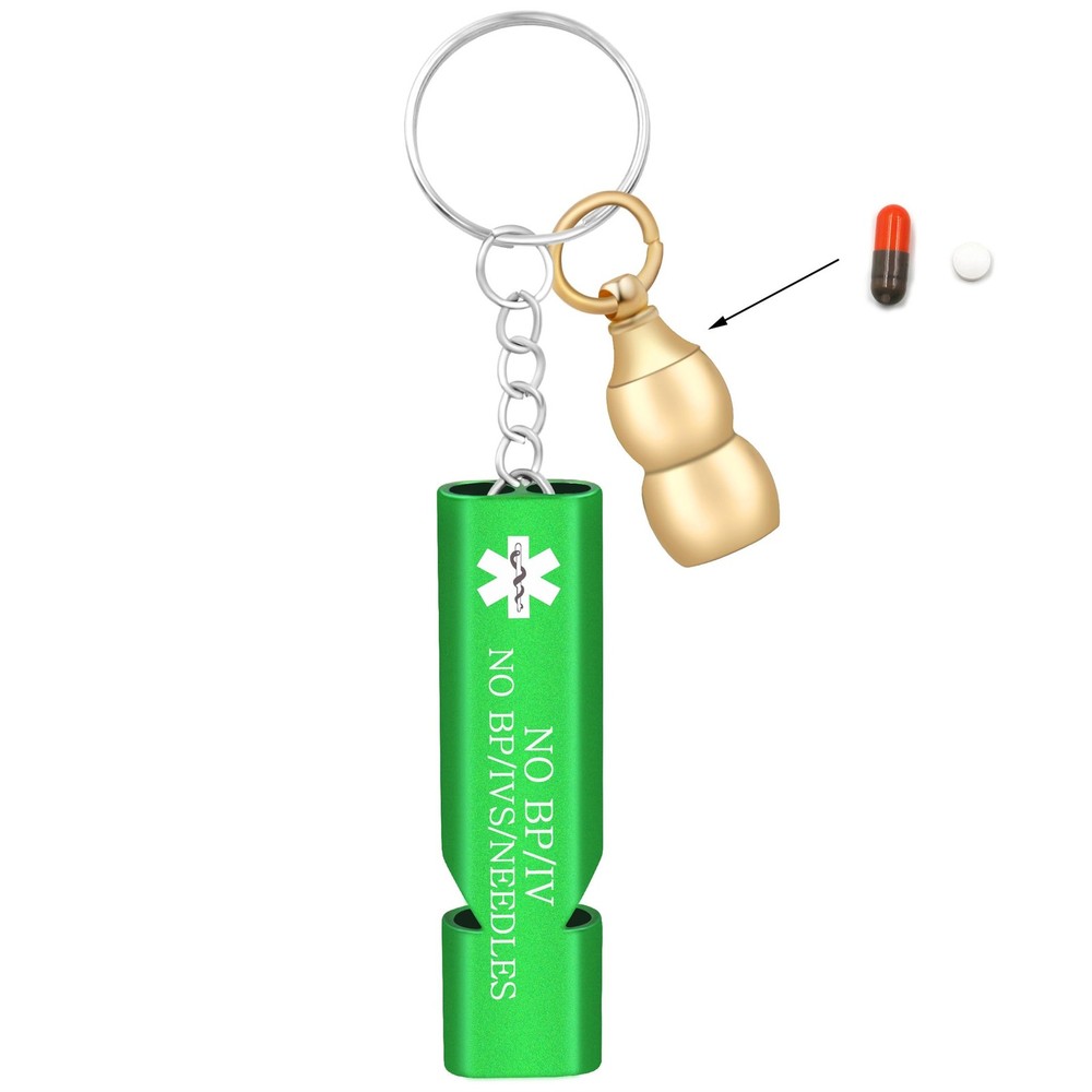 outdoor survival keychain | emergency whistle with capsule | custom engraved …