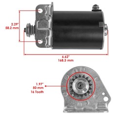 Caltric Starter Motor Compatible John Deere D125 / D130 / D140 / D150 / D160 /