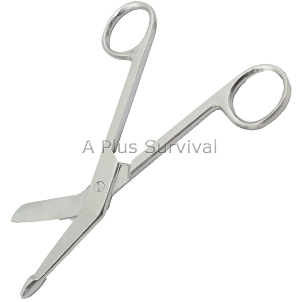 Bent Tip Stainless Steel Bandage Scissors First Aid Emergency Survival EMT Kits