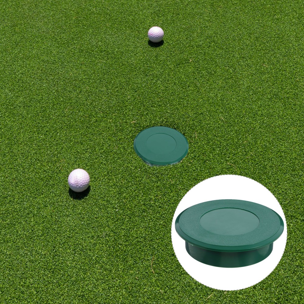 Practice Training Aid Green Hole Cup Portable Plastic Cup Cover for Putting