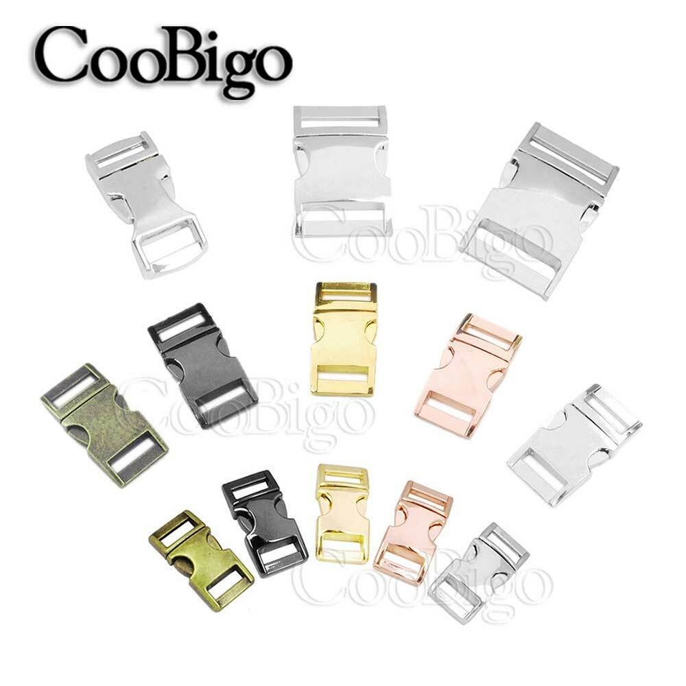 1X Metal Side Release Buckle Paracord Bracelet Backpack 3/8″~1″ Webbing Strap