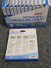 12 Pack PIC Mosquito Repelling Coils 4 Coils Per Pack Backyard Bug Insect Burner