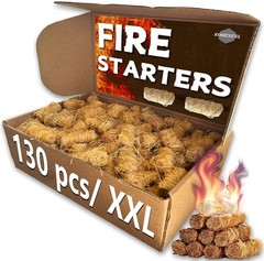 Fire Starter 130 Pcs Wood Pellet Natural Quick Ignition Long Burn