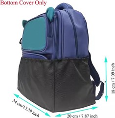 Backpack Bottom Protector Cover Heavy Duty Anti 13.39*7.87*7.09 inch, Black